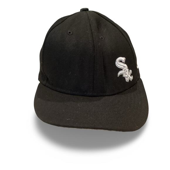 Chicago White Sox New Era Black 59Fifty On Field MLB Basic Fitted Hat - Picture 2 of 8